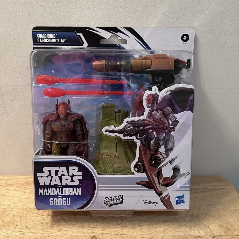 Star Wars Guard Droid Mercenary STAP ActionVerse Vehicle Set NEW
